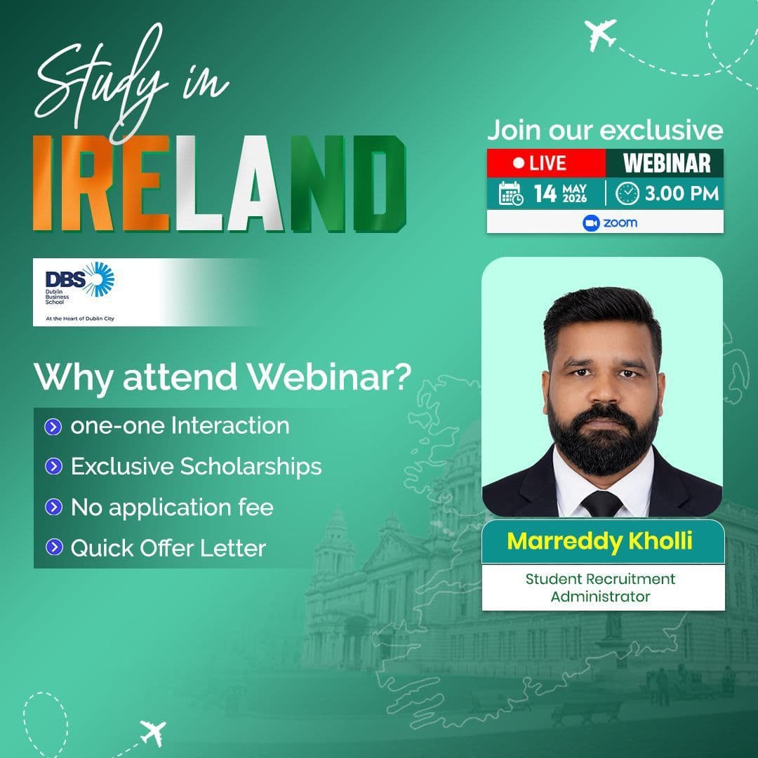 Study in Join Our Exclusive Ireland Study Abroad Webinar with Dublin Business School